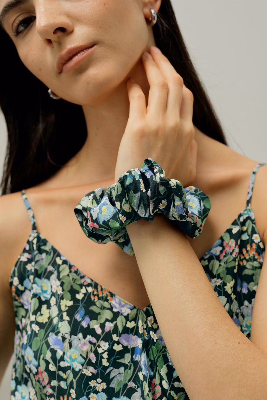 Floral Scrunchie Set - Aus Liberty-Stoff gefertigt