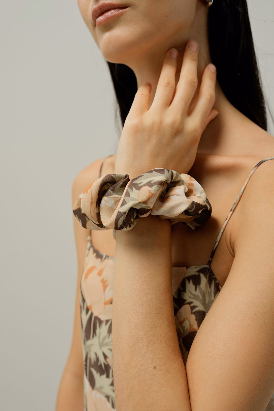 Poppy Bloom Scrunchies - Aus Liberty-Stoff gefertigt
