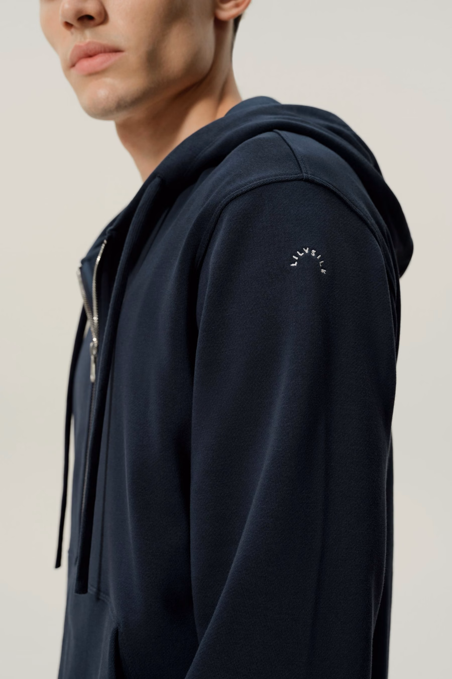 Silkerry Herren Zip-Up Kapuzenpullover