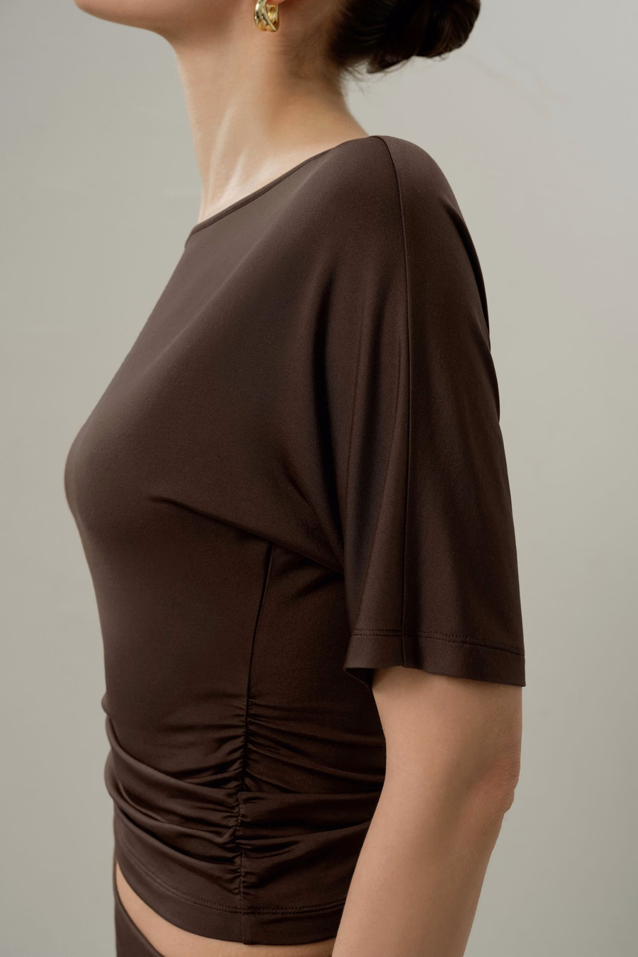 Seidenbreeze-Jersey Falt-Swing-Tee