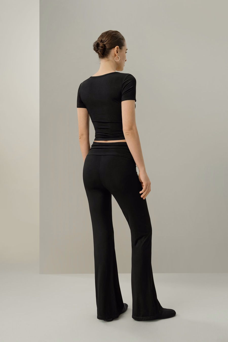 Seidenbreeze-Jersey-Fließende Flare-Hose