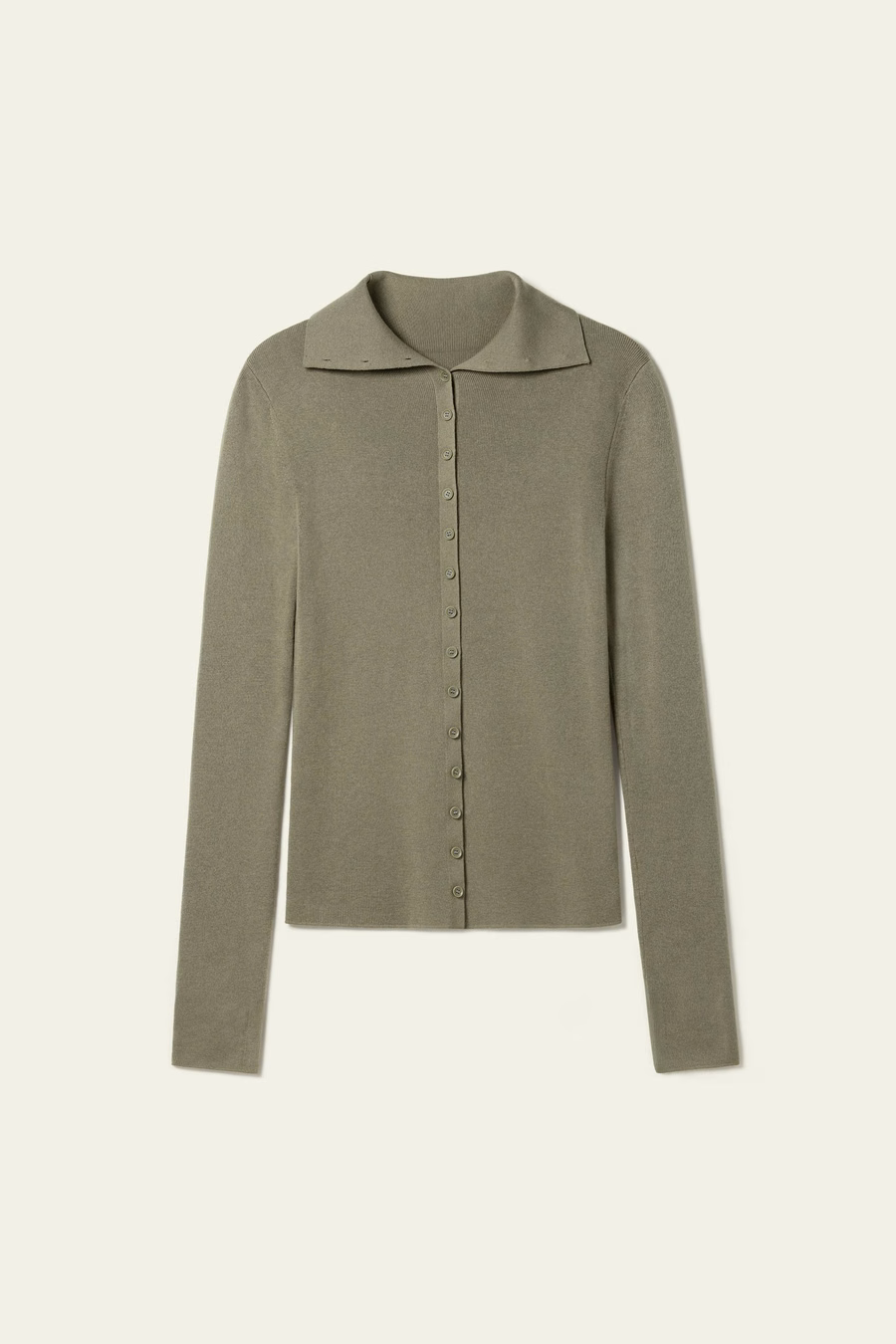 Schmal geschnittenes Seiden-Kaschmir-Pullover