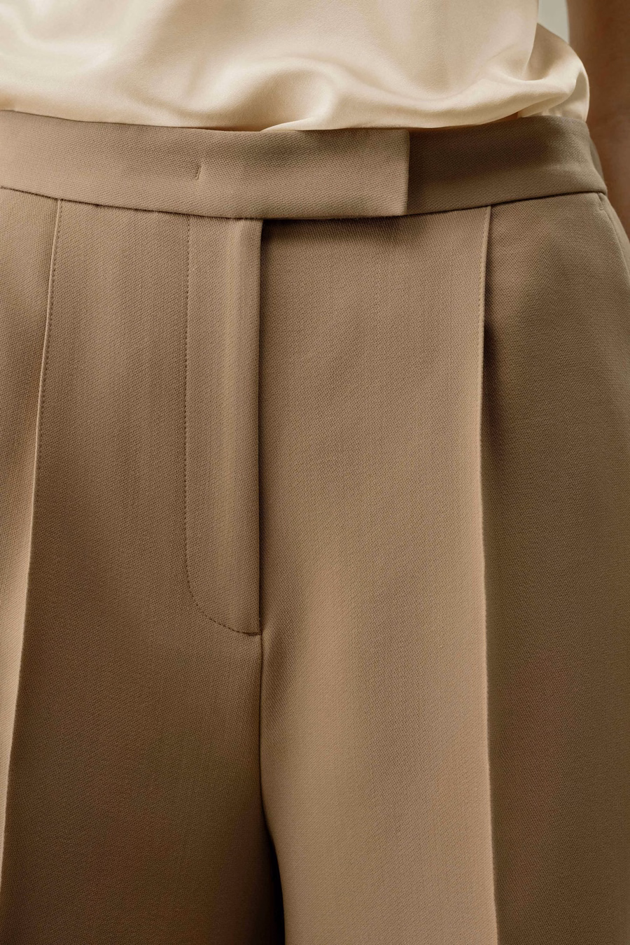 Seiden-Wollmischung polierte Shorts