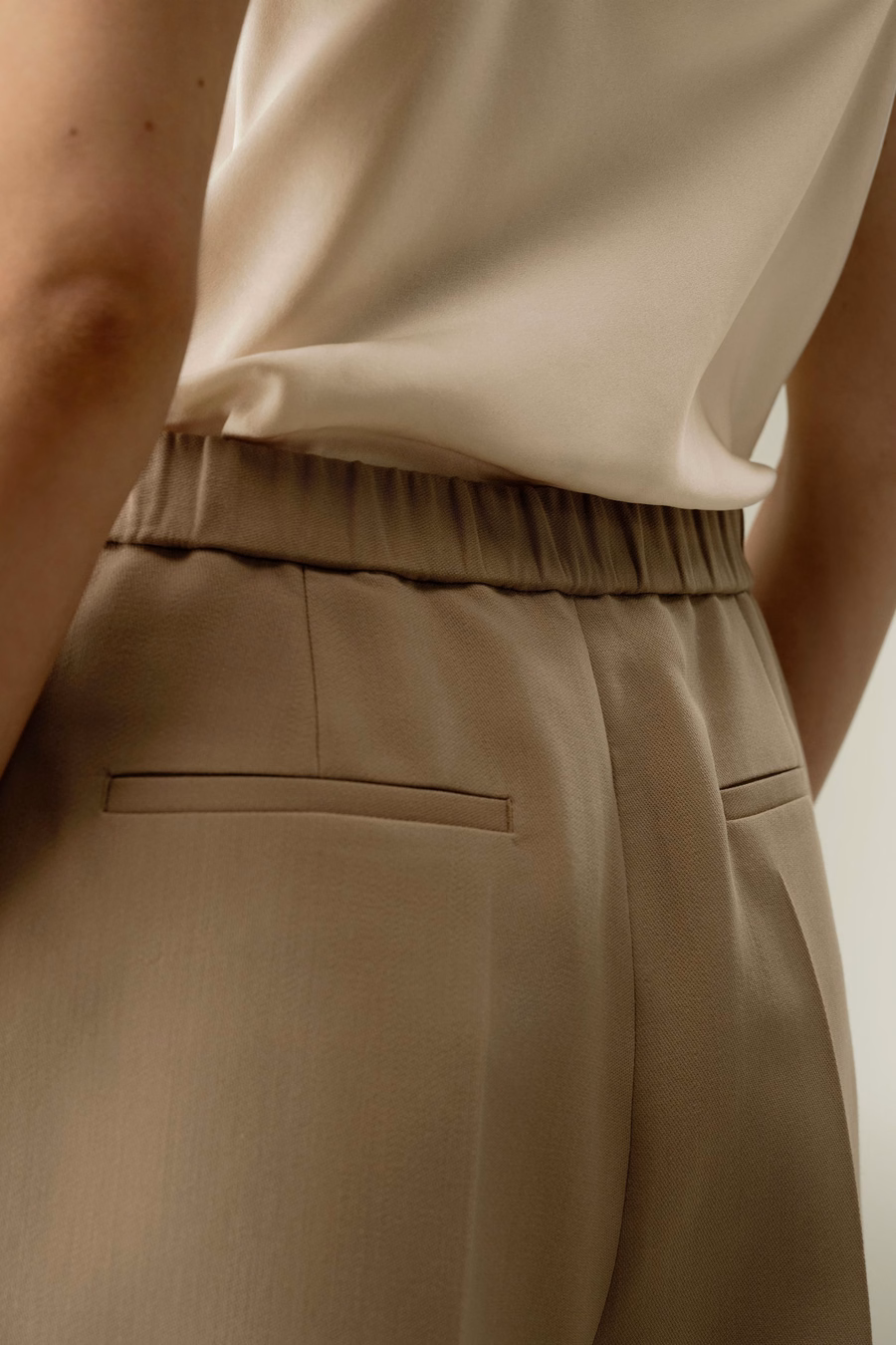 Seiden-Wollmischung polierte Shorts