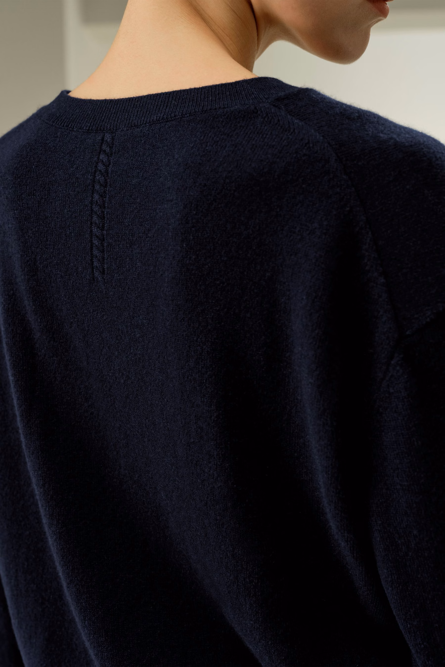 V-Ausschnitt Baby Kaschmir Pullover