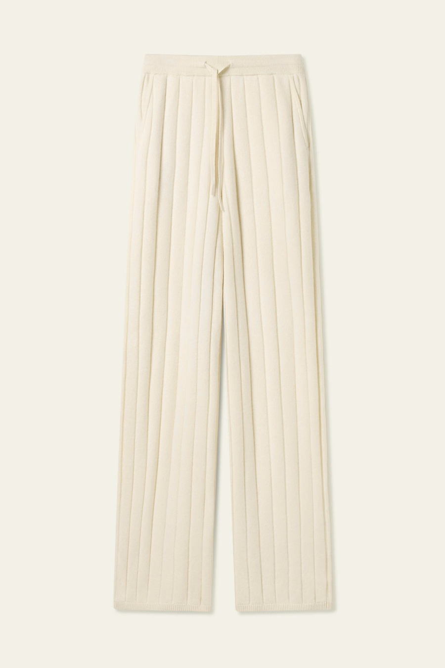 Gerippte Weite-Hose