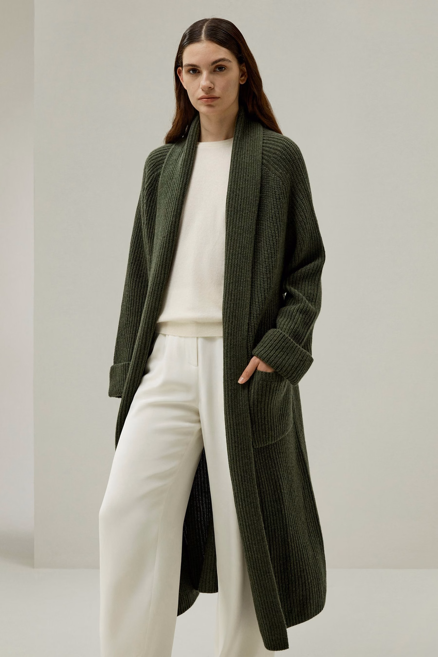 LILYSILK X LYDIA MILLEN 'Immergrün' Cardigan