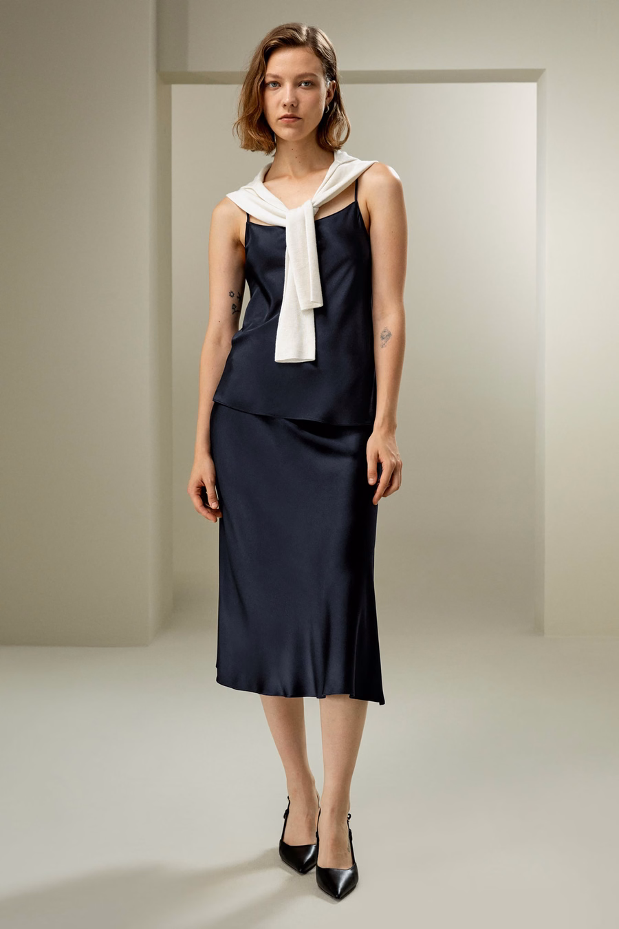 Double-Faced Seidencharmeuse Cami