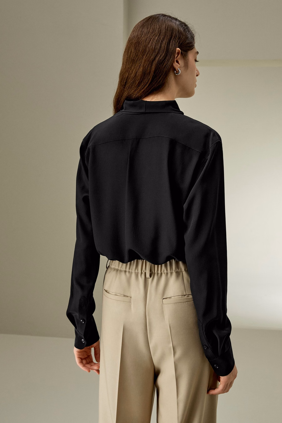 Seiden-Fliege-Bluse