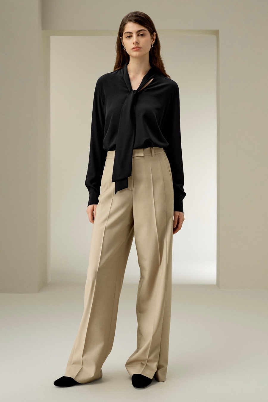 Seiden-Fliege-Bluse