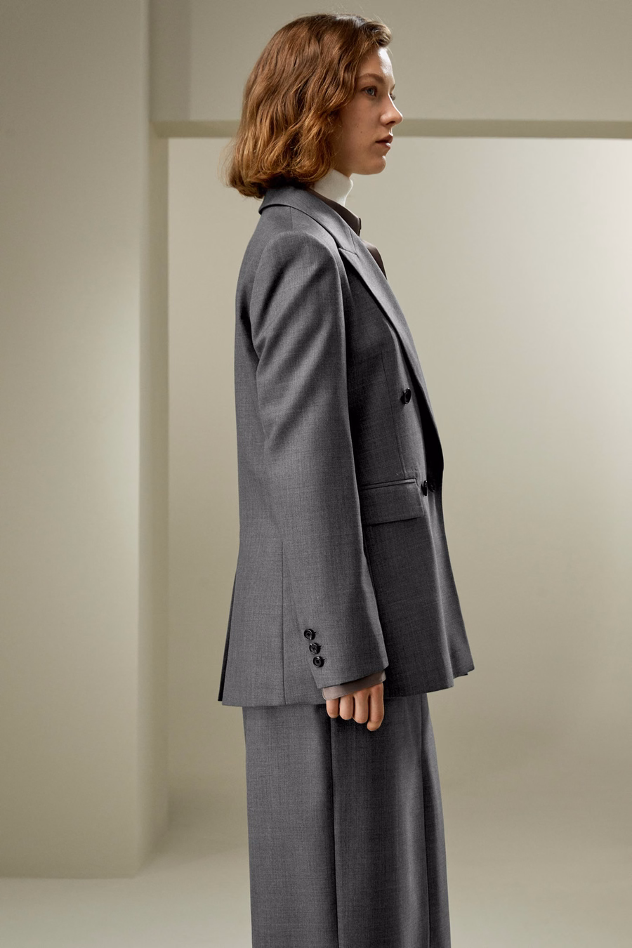 Moderner Schönheit Seidenwoll-Blazer