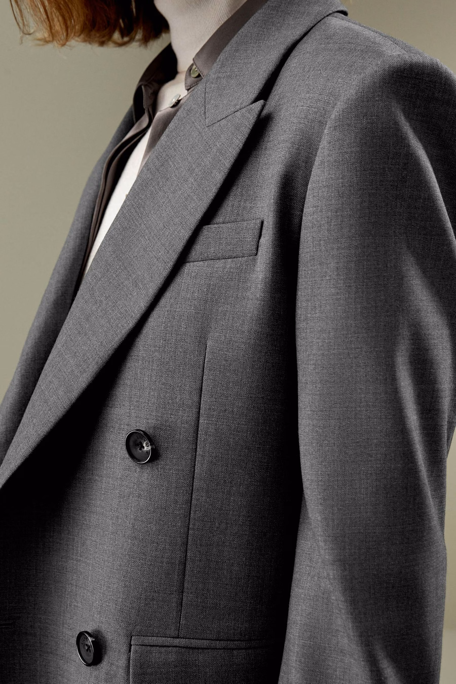 Moderner Schönheit Seidenwoll-Blazer