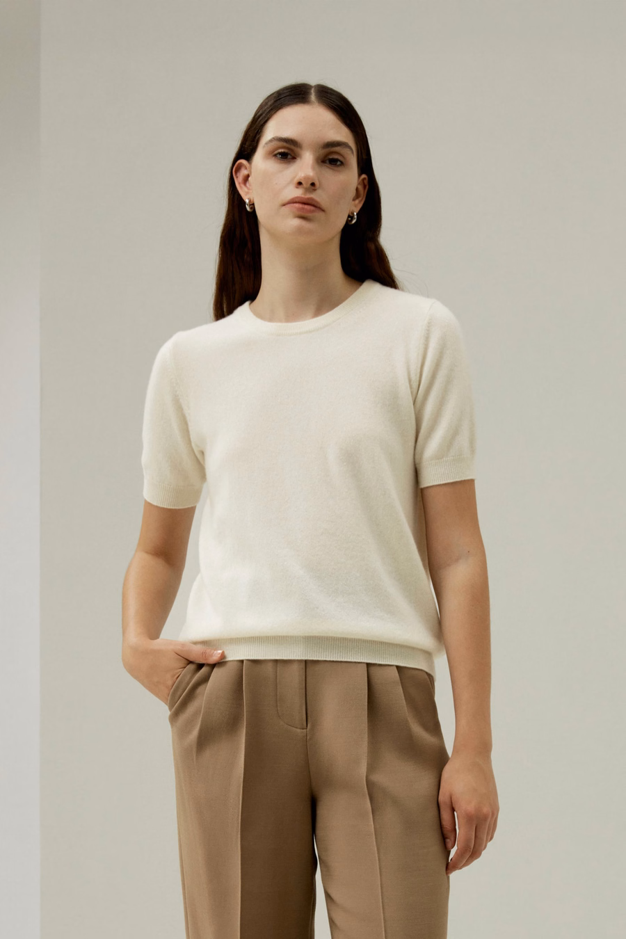 Rundhals Basic Strickoberteil