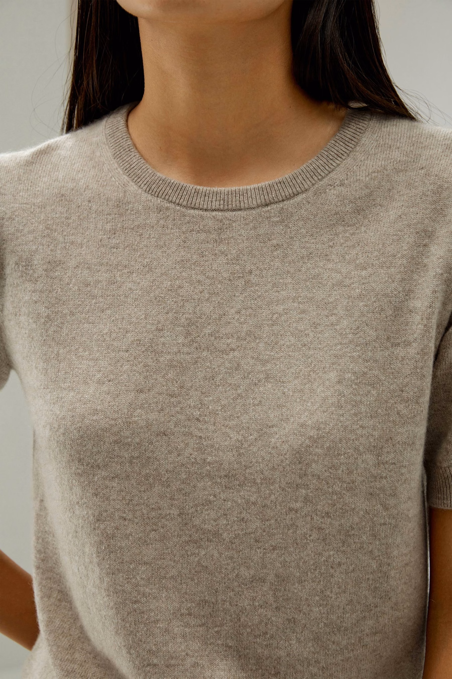 Rundhals Basic Strickoberteil