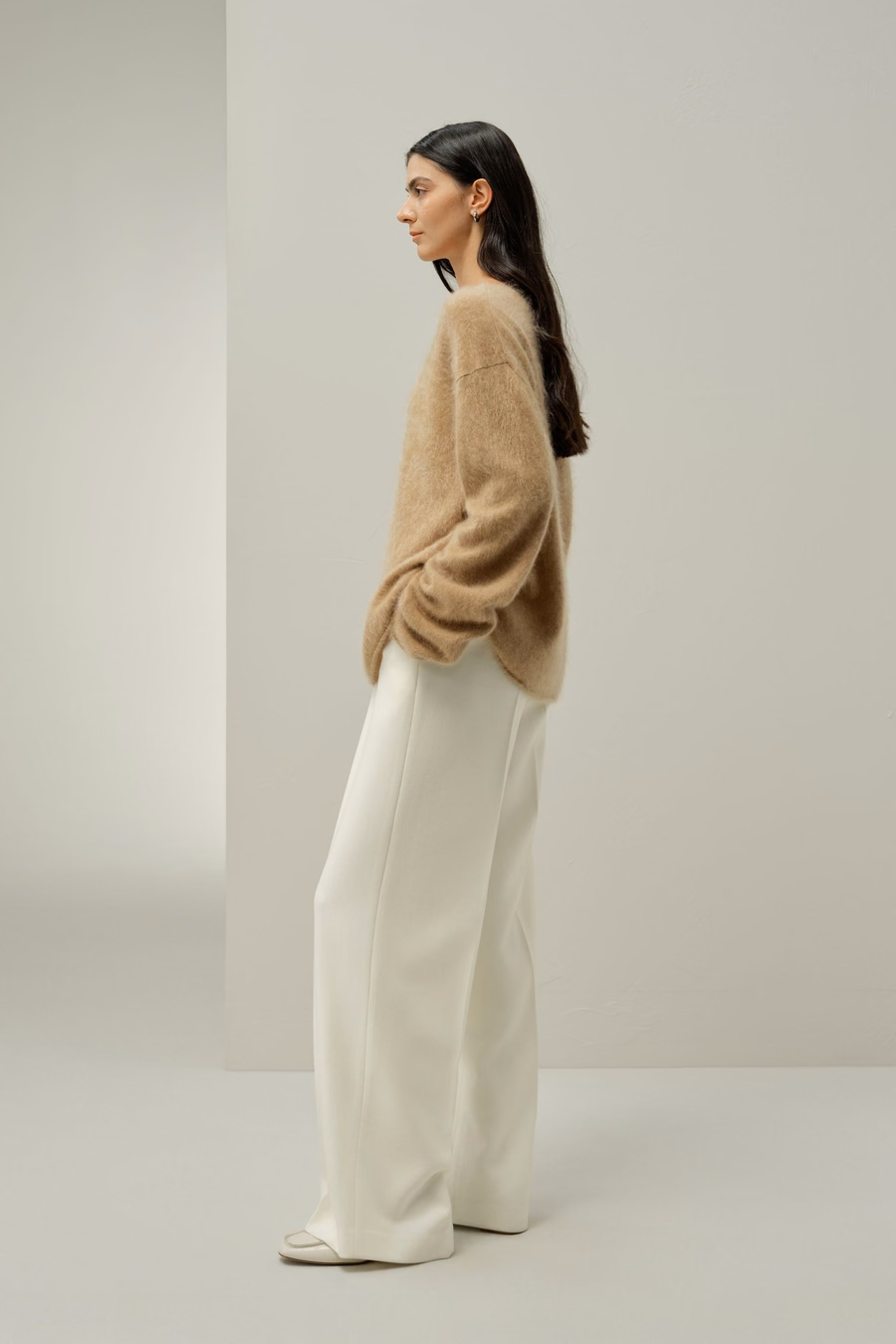 Boot-Ausschnitt Kaschmirpullover