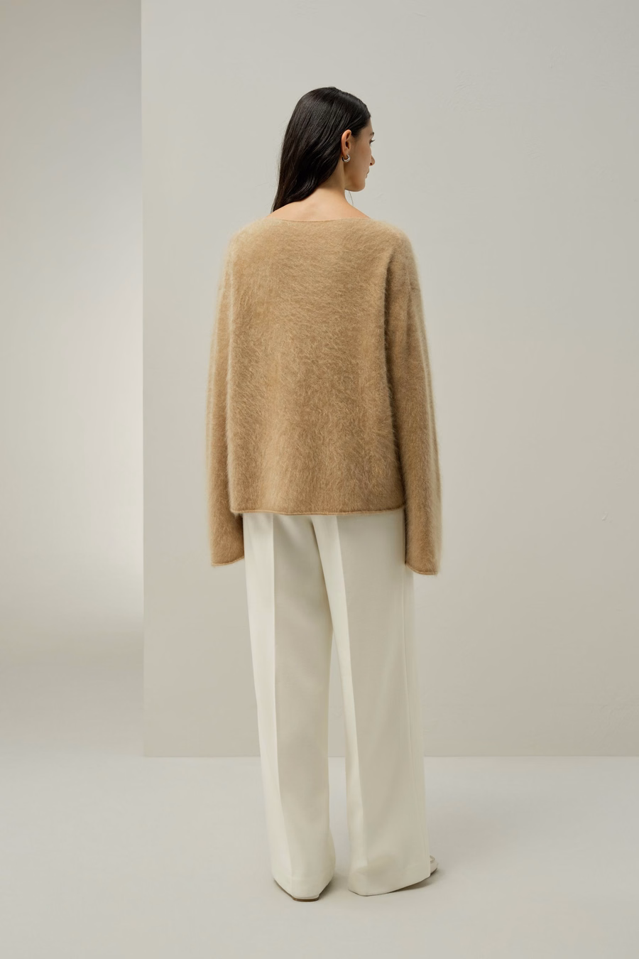 Boot-Ausschnitt Kaschmirpullover