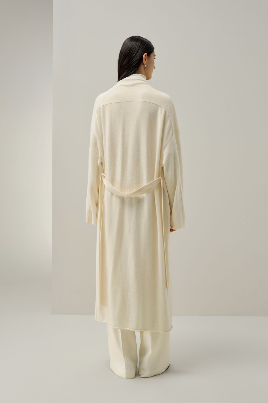 Wadenlanger Kaschmir-Cardigan