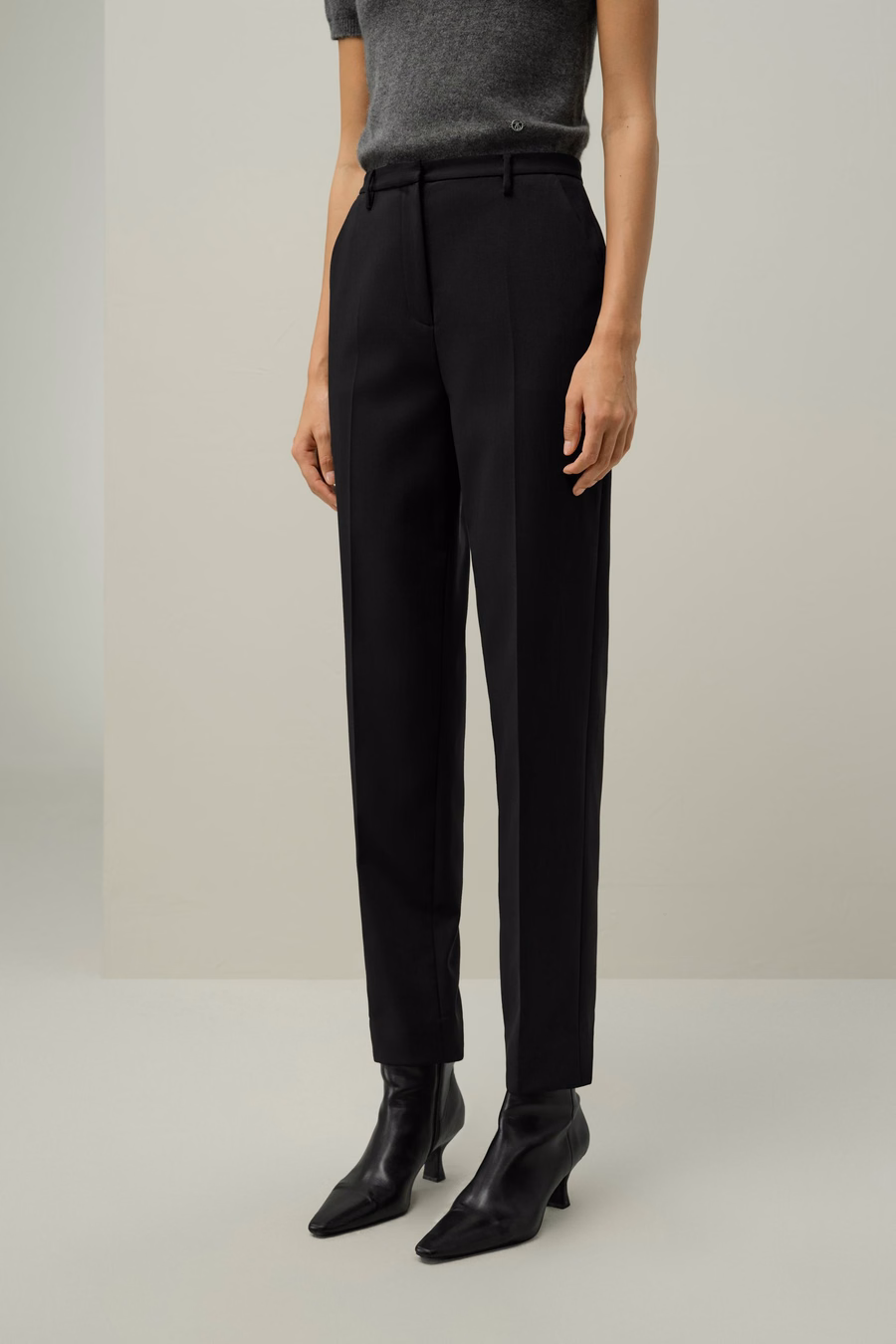 Basis-Silk-Wolle Mischgewebe schmale Hose