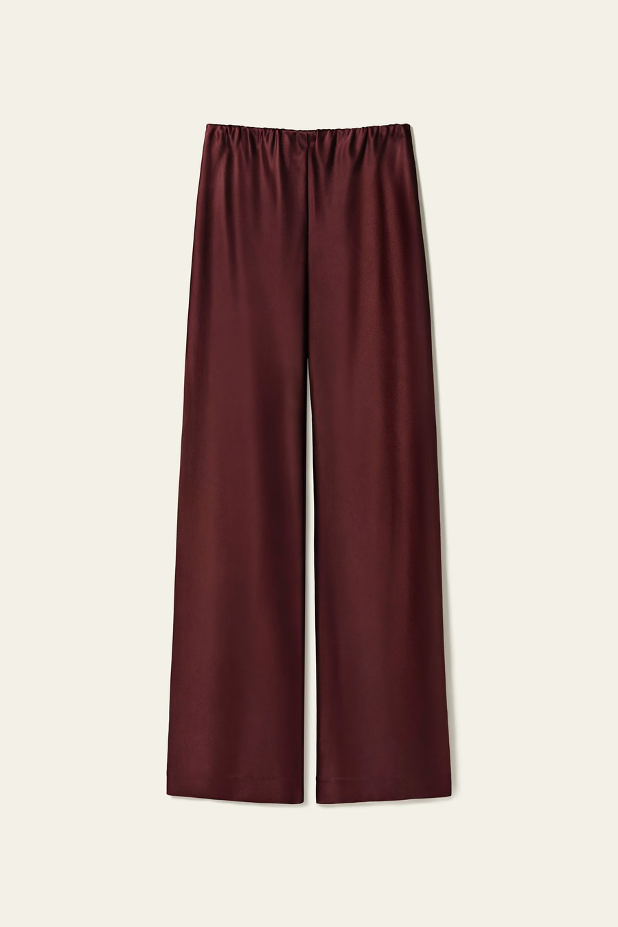 Geradebeene Seidensatin-Hosen