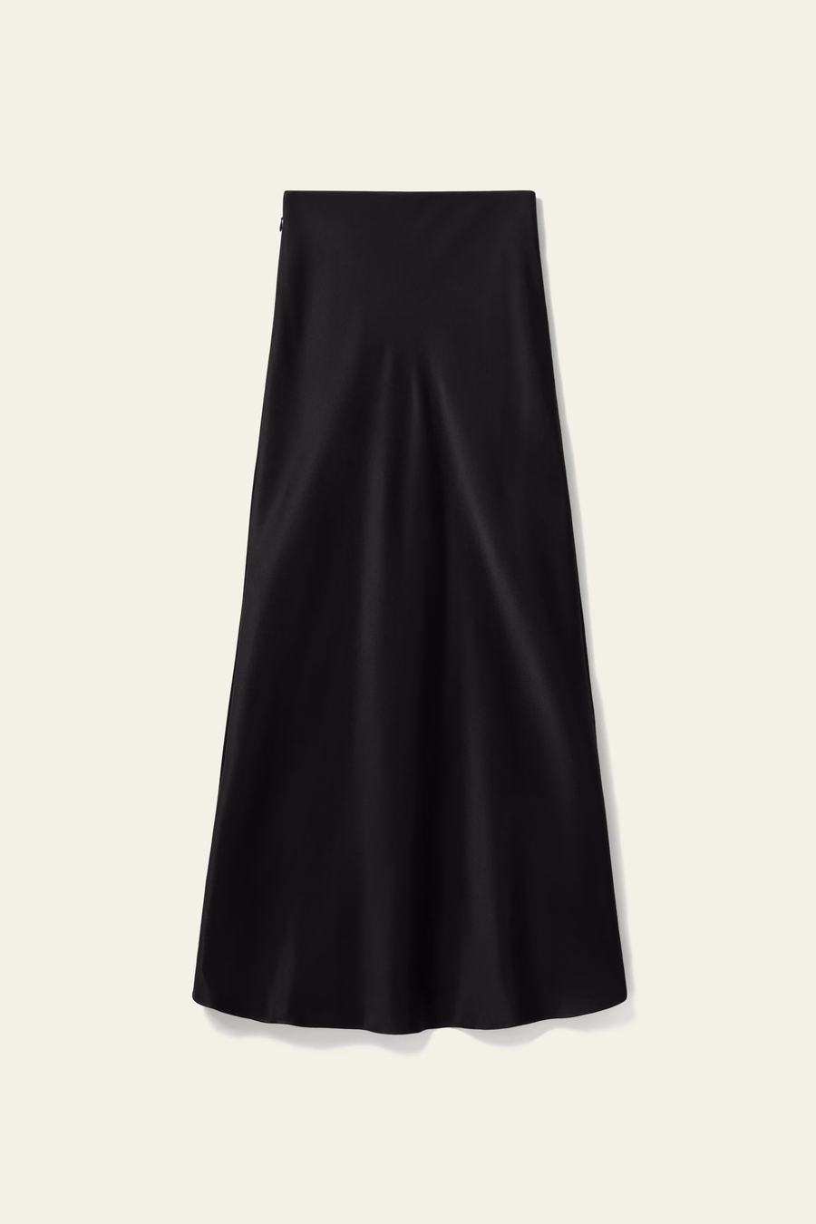 Doppelt-gewebter Seidencharmeuse Maxikleid
