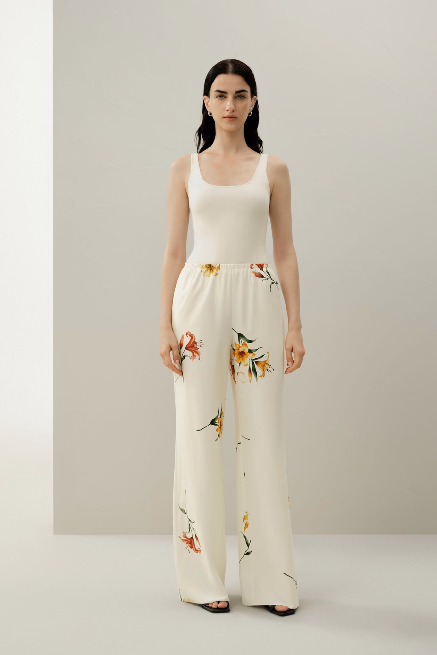 Lily Druck Seiden Pull-On Hose