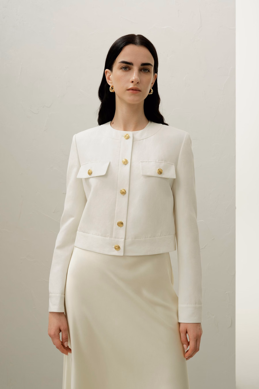 Mara Jacke aus Seiden-Leinen