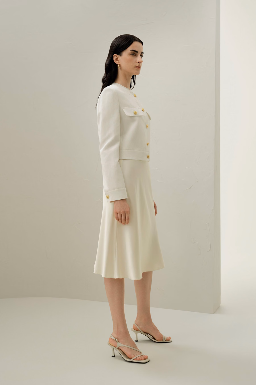 Mara Jacke aus Seiden-Leinen