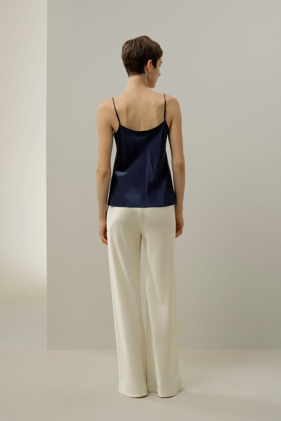 Spitzenbesetzte Seiden-Camisole