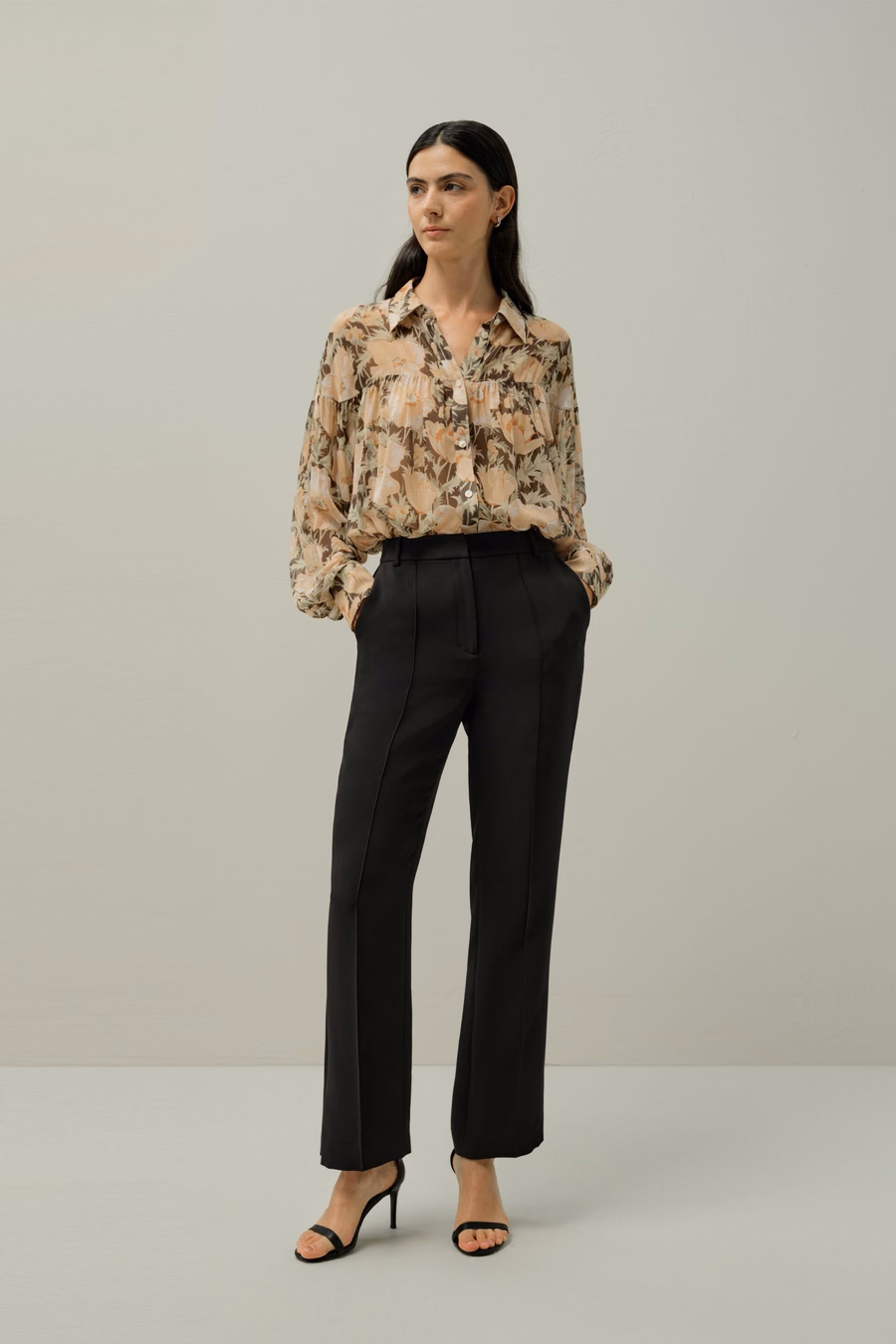 Poppy Parade Seidenbluse - Hergestellt aus Liberty-Stoff
