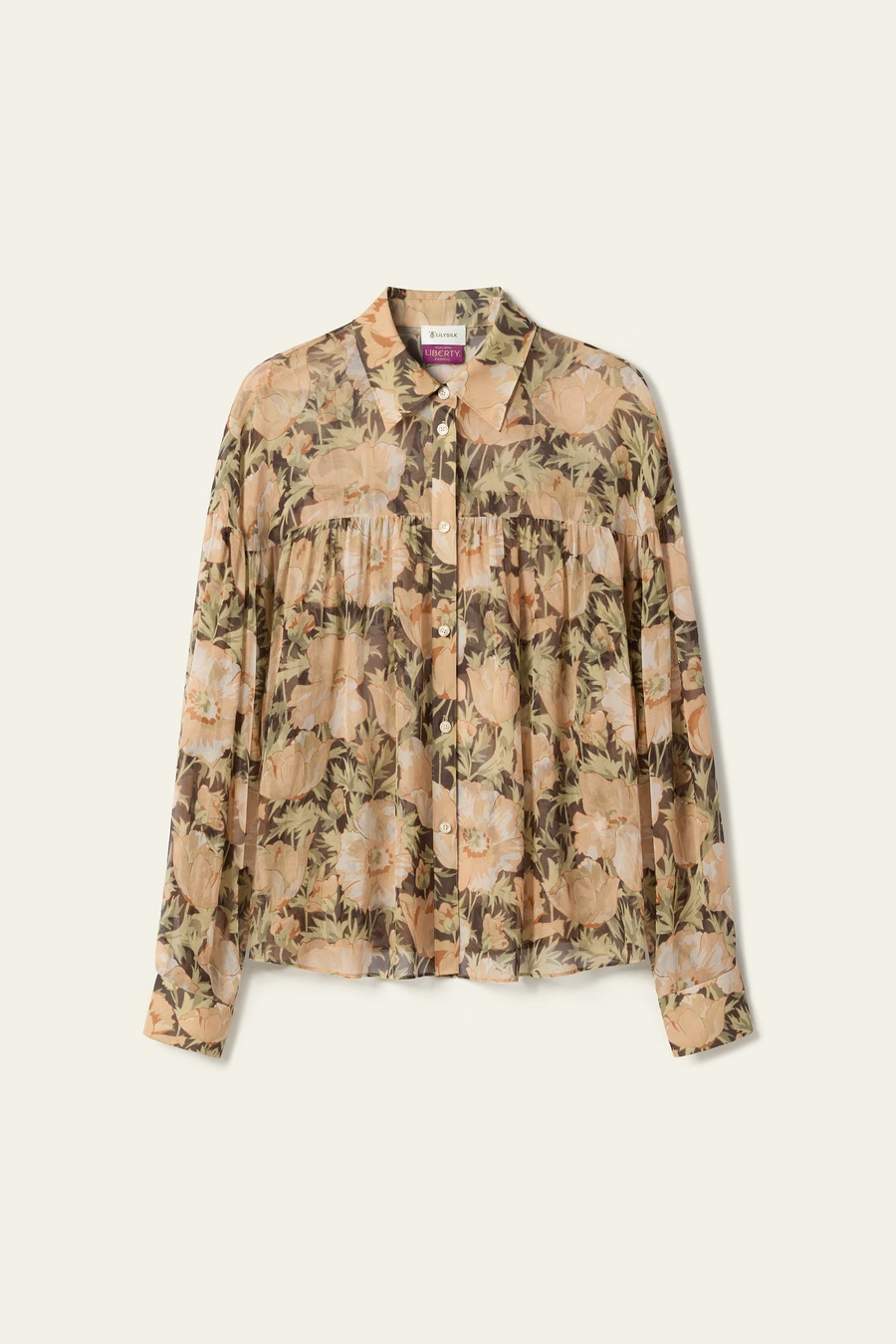 Poppy Parade Seidenbluse - Hergestellt aus Liberty-Stoff