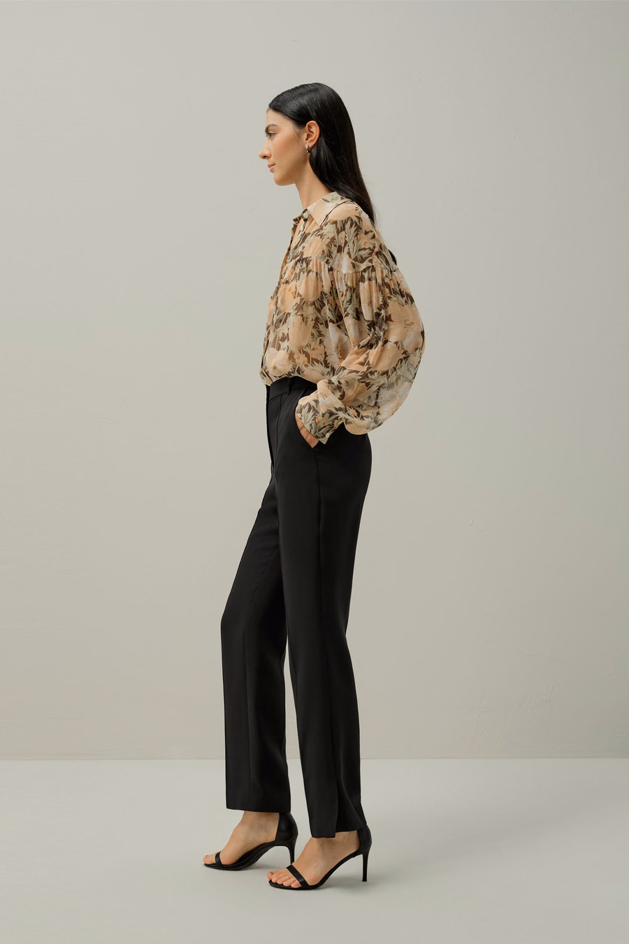 Poppy Parade Seidenbluse - Hergestellt aus Liberty-Stoff