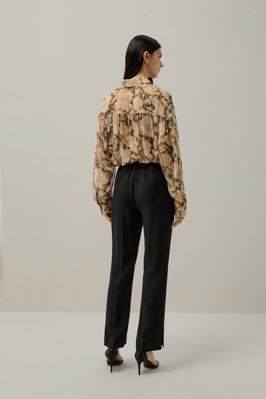 Poppy Parade Seidenbluse - Hergestellt aus Liberty-Stoff