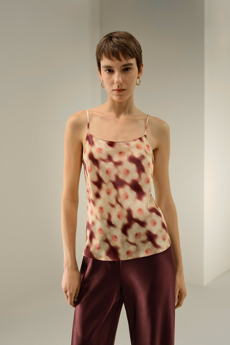 Daffodil Bloom Silk Camisole – Made with Liberty Fabric