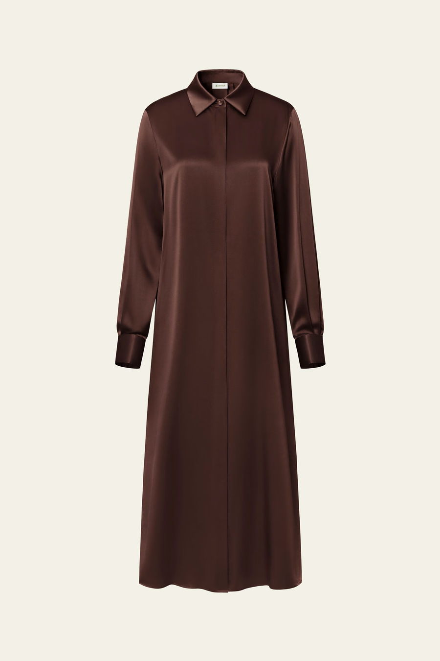 Seiden-Charmeuse Hemd-Kleid