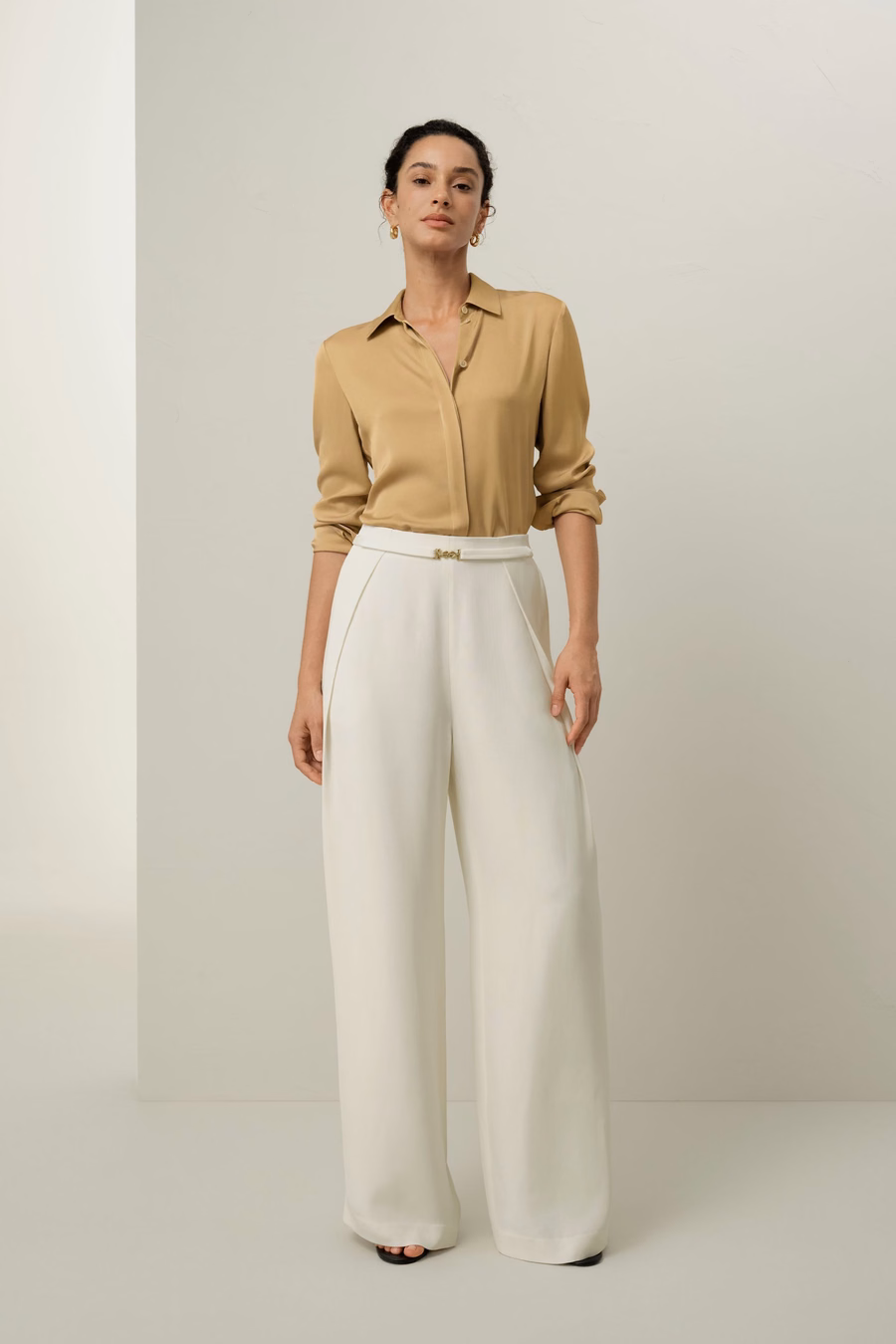 Stretch Double Georgette Shirt