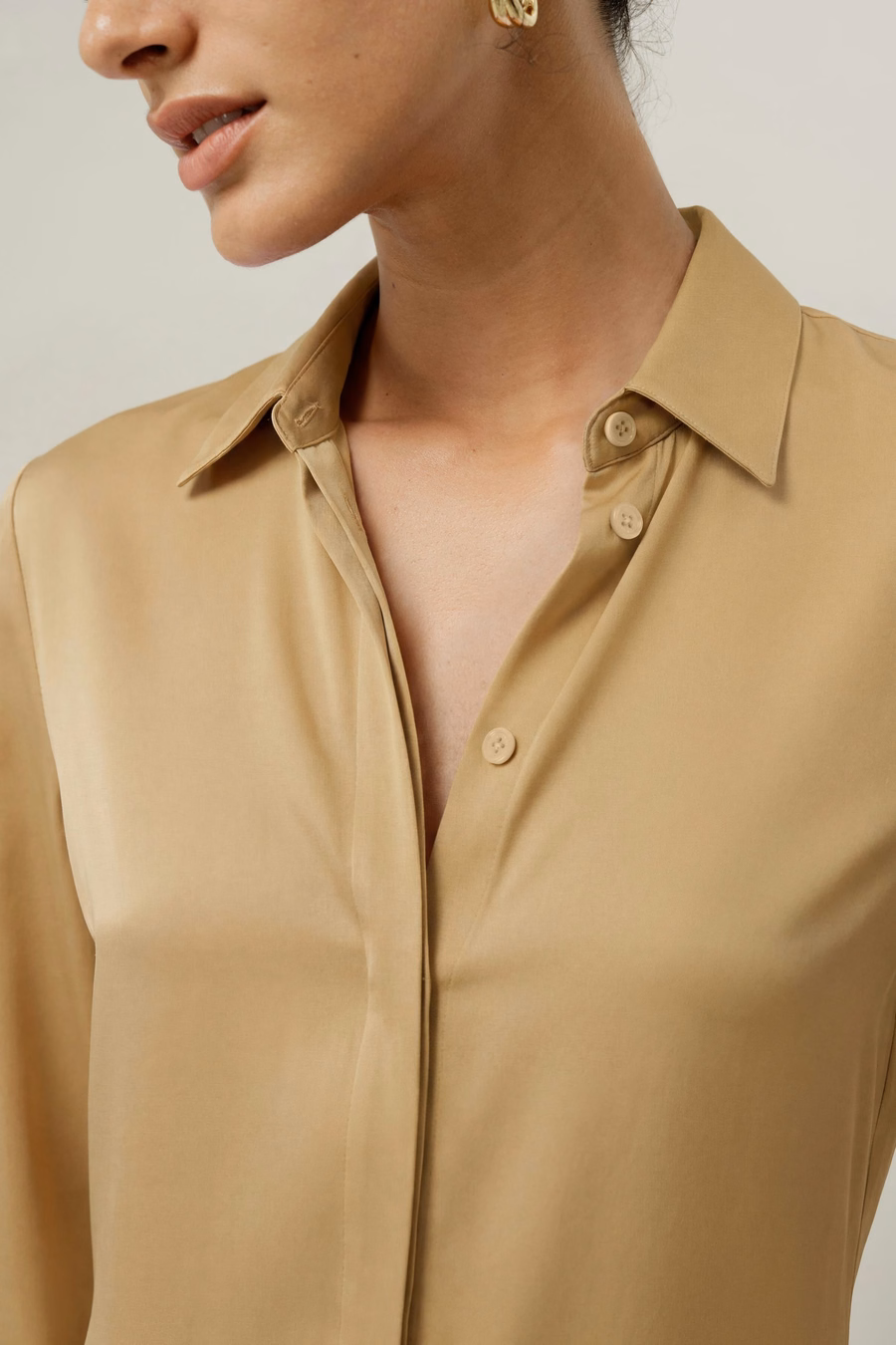 Stretch Double Georgette Shirt
