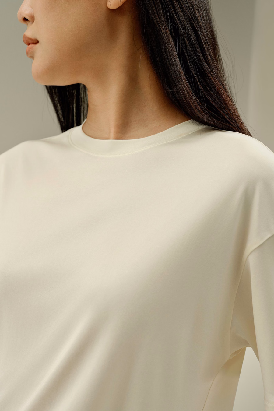 Oversized Silk Jersey Tee