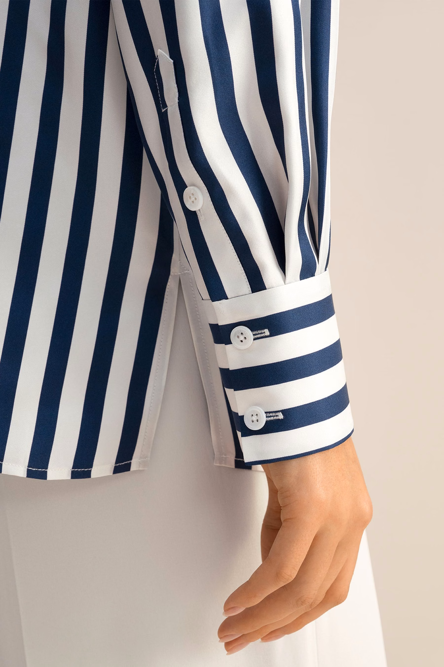 Amalfi Stripe Seidenhemd
