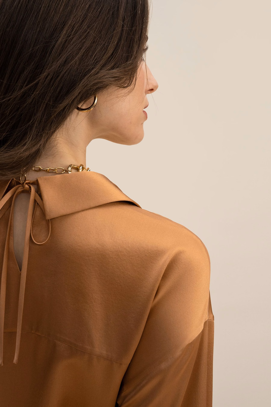Übergroße cropped Bluse