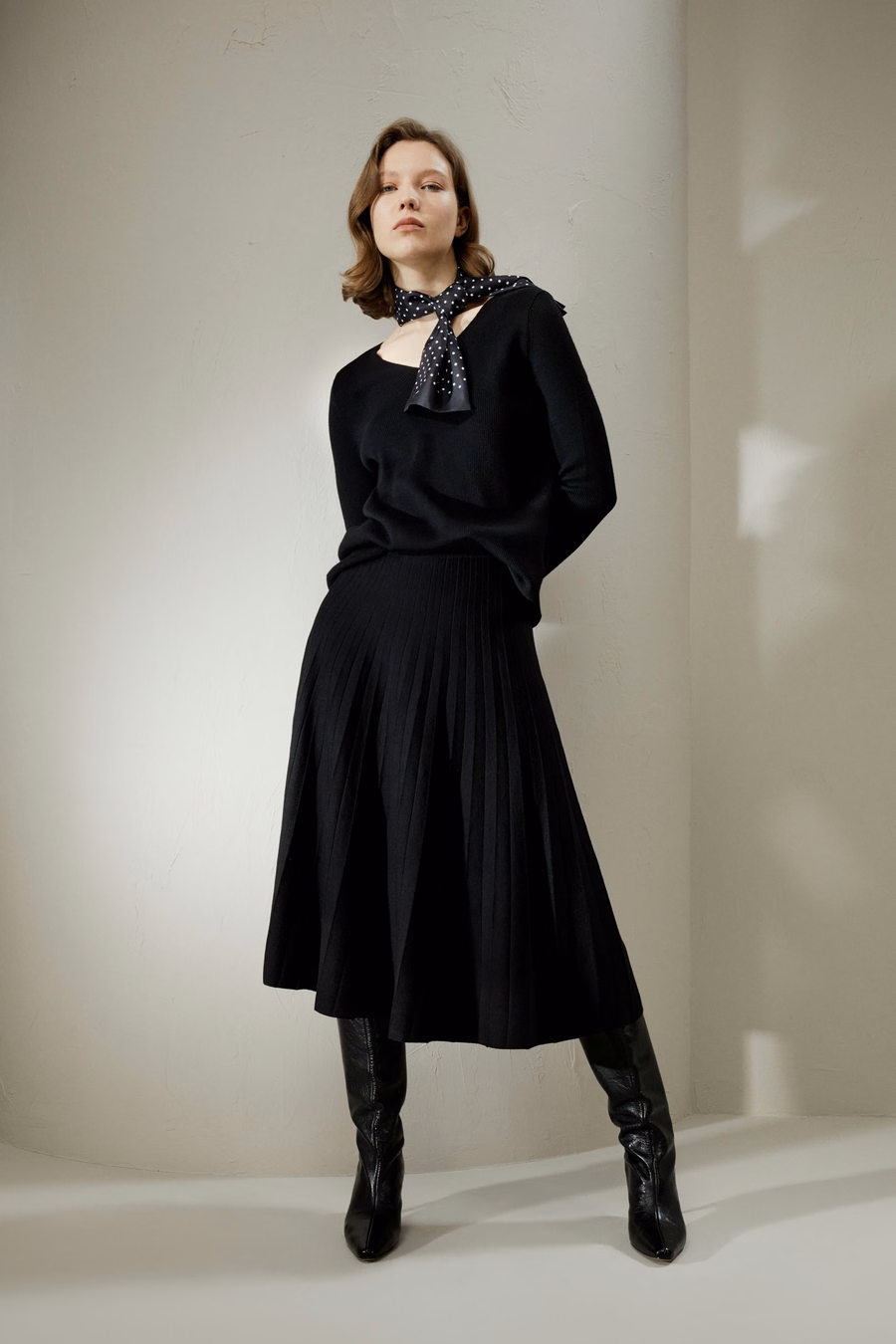 Collegiate Ultra-fine Merino Wool Skirt