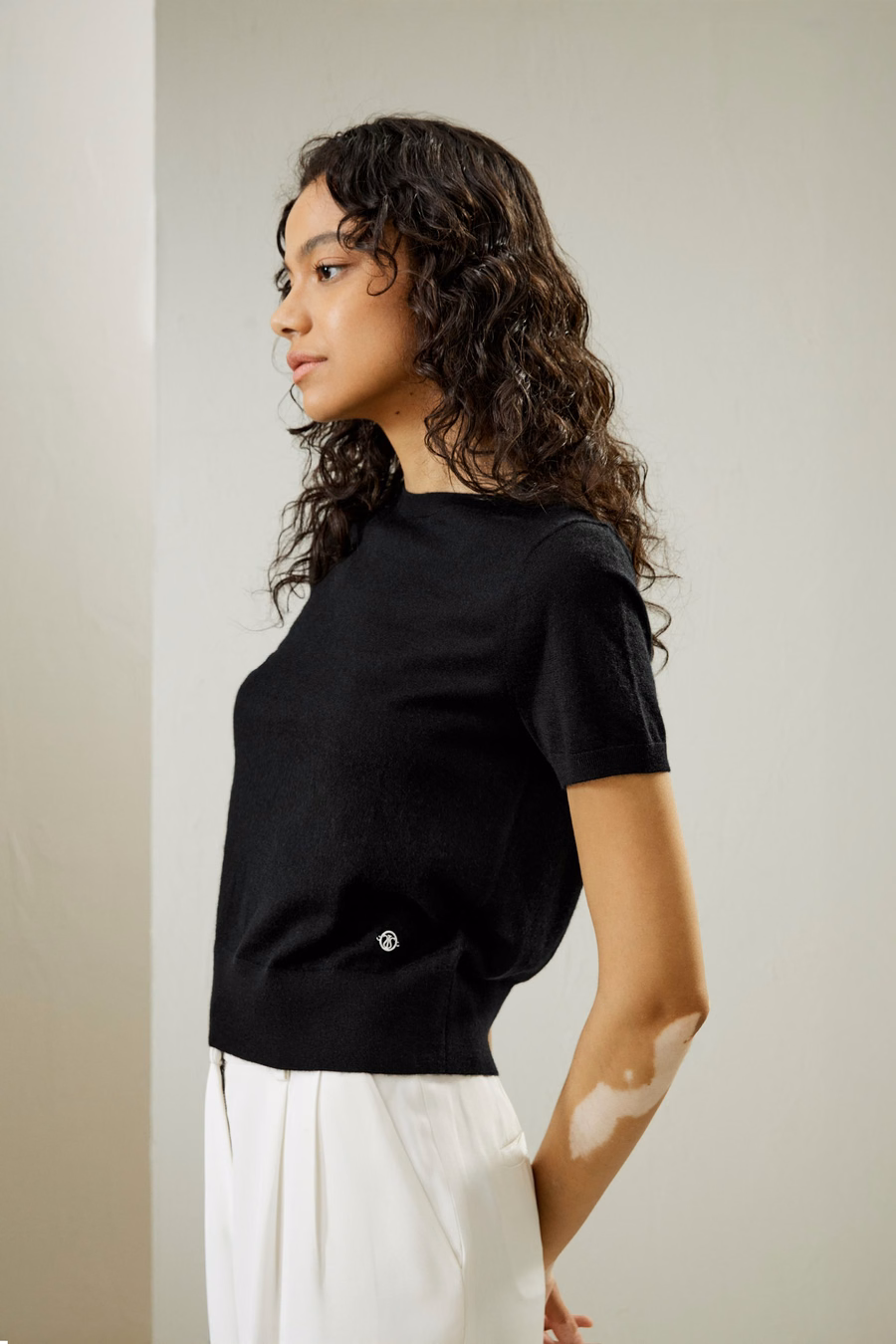 Kaschmir Rundhalsausschnitt Pullover