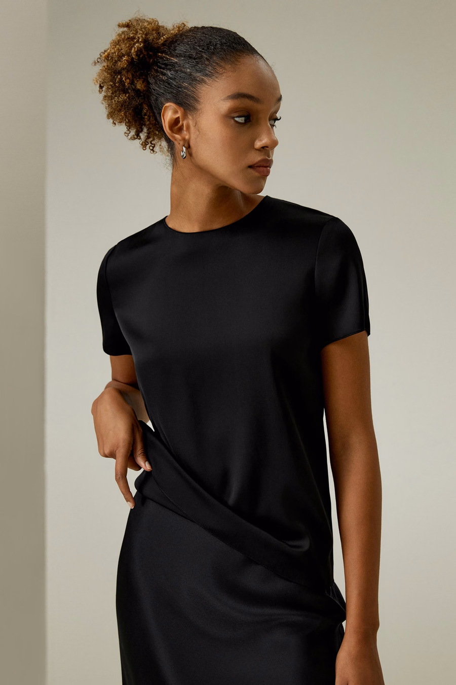 Basic Seiden-T-Shirt