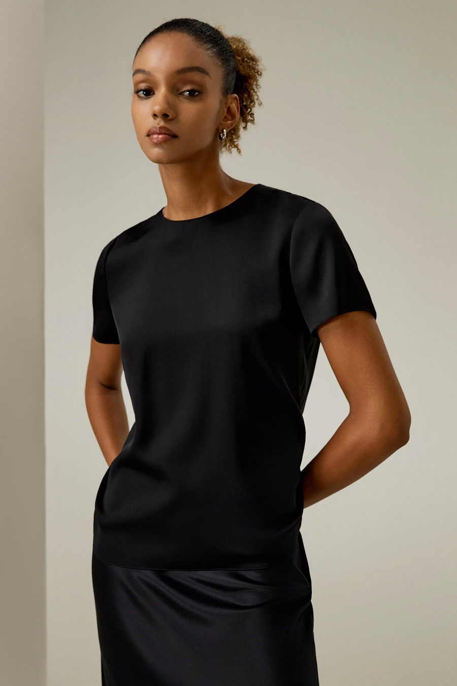 Basic Seiden-T-Shirt