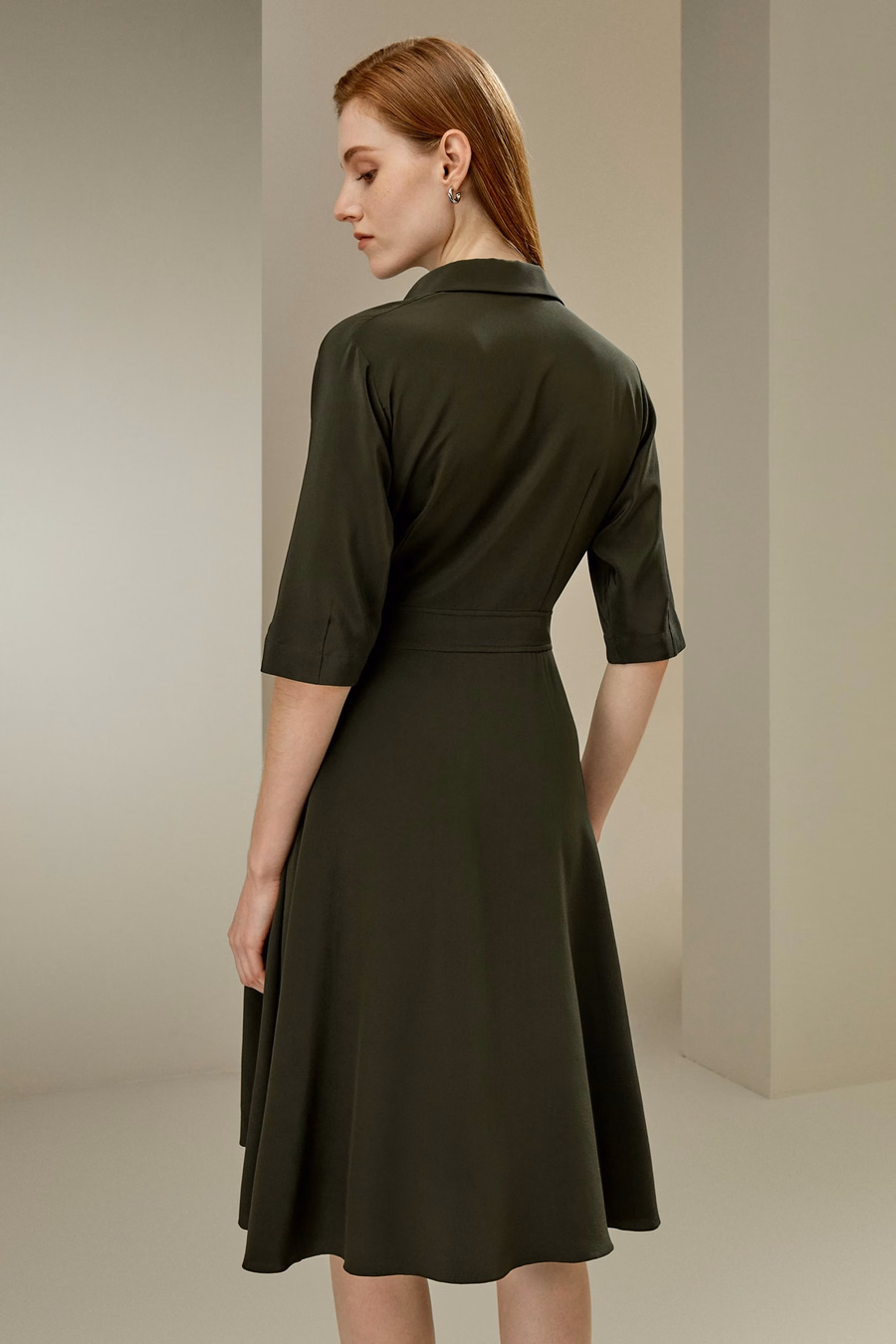 Front Tie Wrap Dress