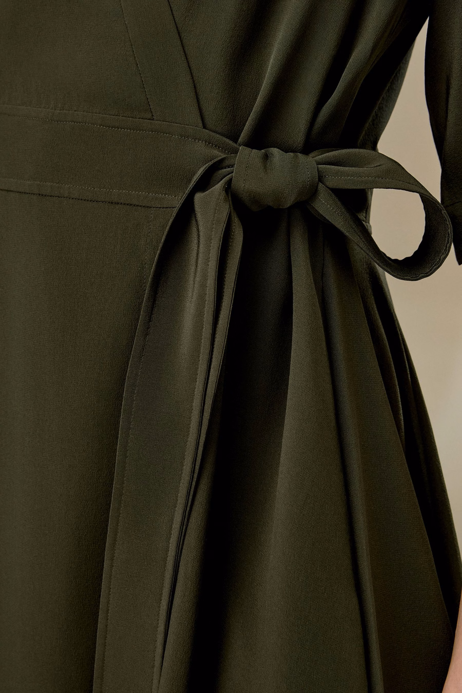 Front Tie Wrap Dress