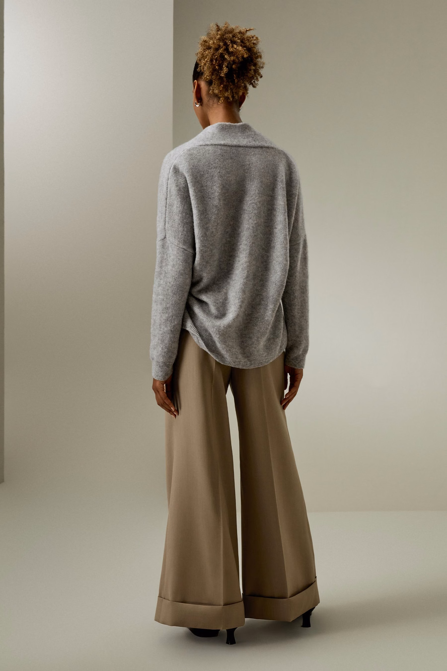 Lounge Wrap Strickjacke