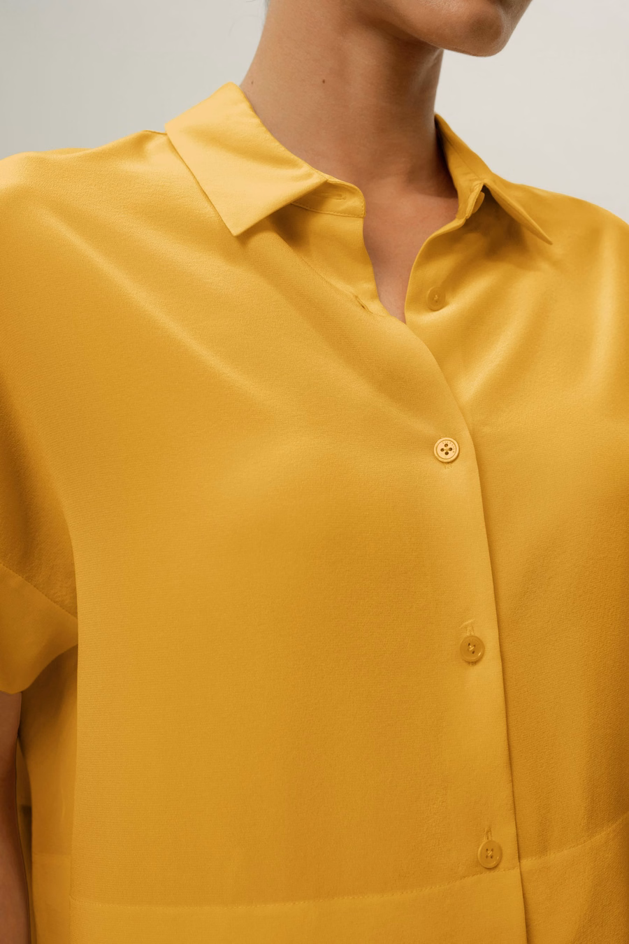 Casual Kurzarm Lockeres Seident-Shirt