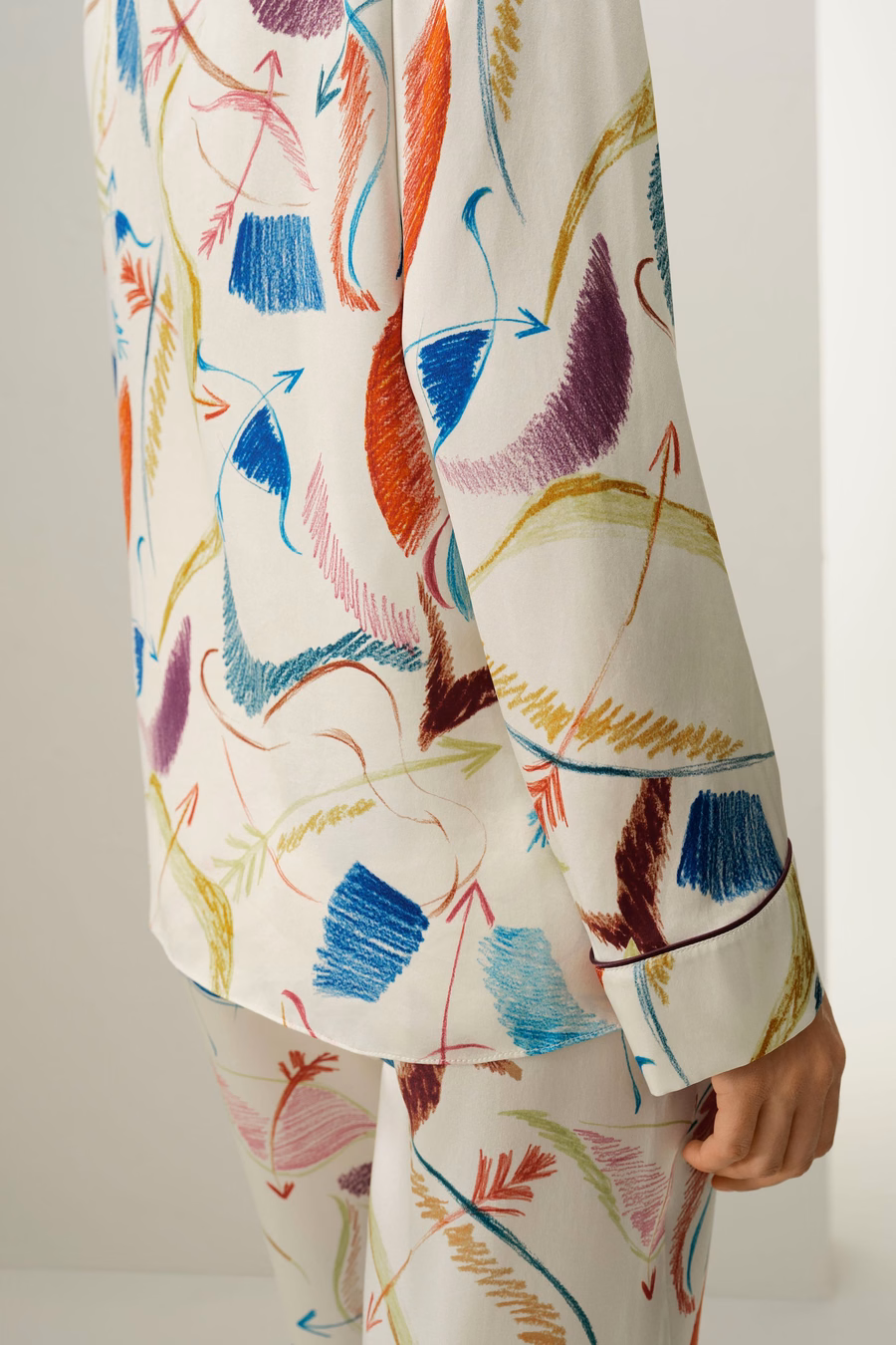 Sternzeichen Schütze Seiden-Pyjama-Set