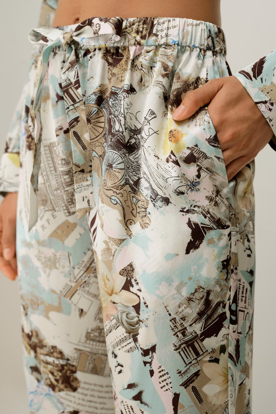 Wassermann Zodiac Klassiker Seiden-Pyjama-Set