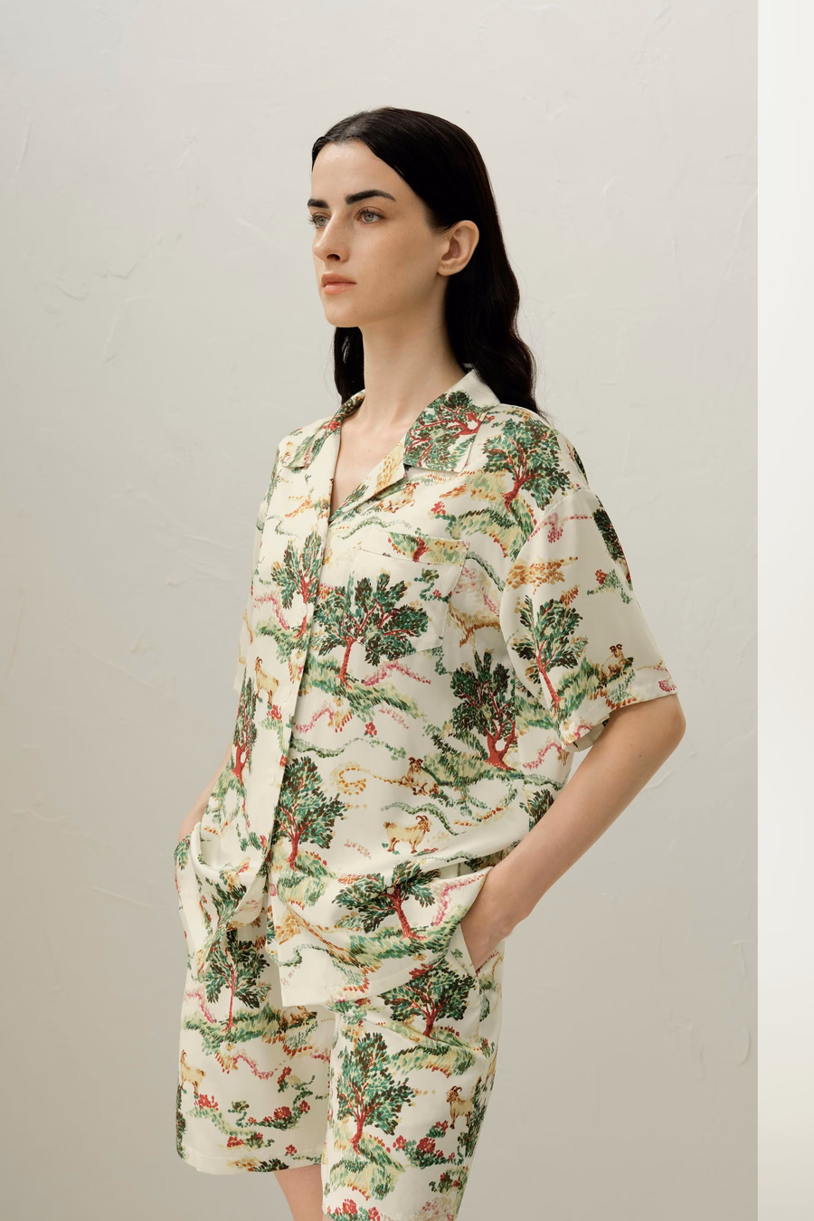 Widder Zodiac Seiden-Pyjama Kurzset